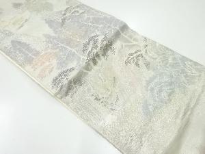 アンティーク　滝風景模様織出し袋帯（材料）